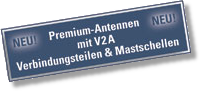 Premium-Antenne mit V2A Verbindungsteilen